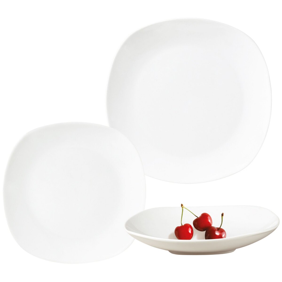 Service En Porcelaine Pour 6 Personnes LILA, 18 Pièces