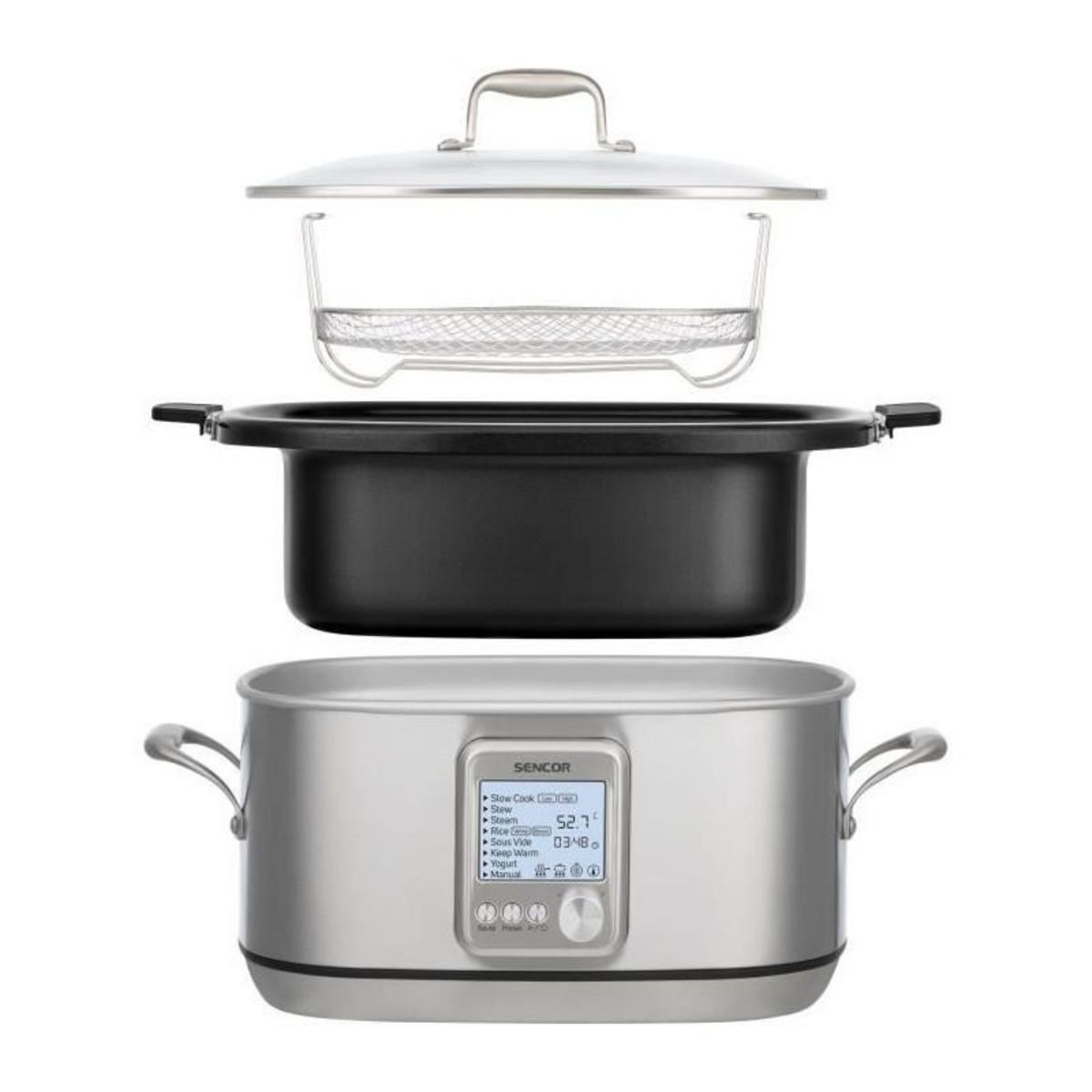 SENCO Mijoteuse - SENCOR - SPR 7200SS - 1250 W - 7 L - Argent