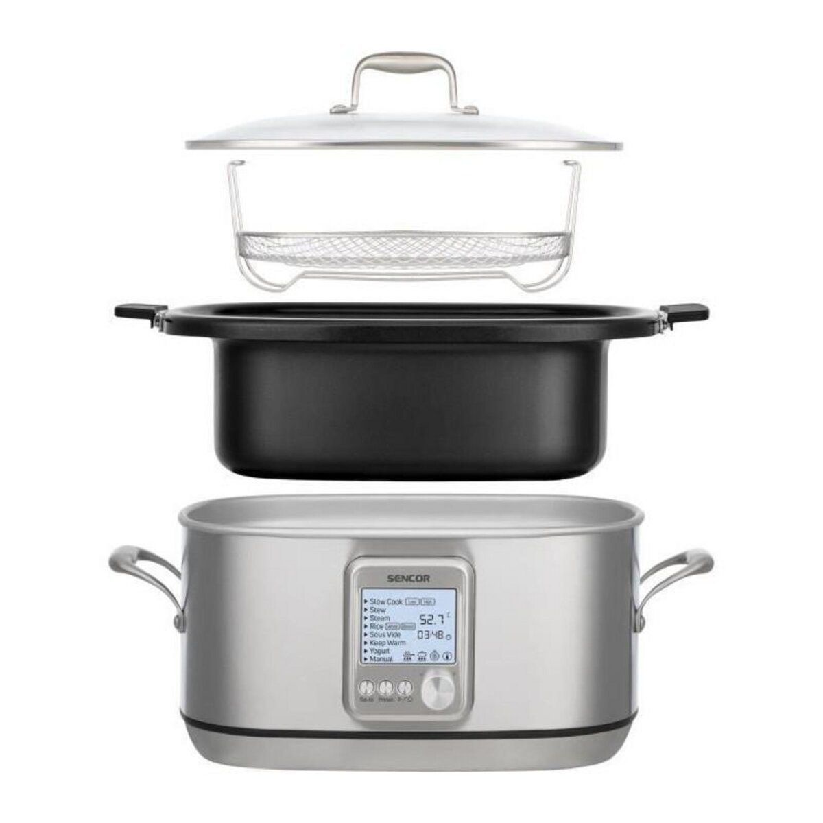 SENCO Mijoteuse - SENCOR - SPR 7200SS - 1250 W - 7 L - Argent