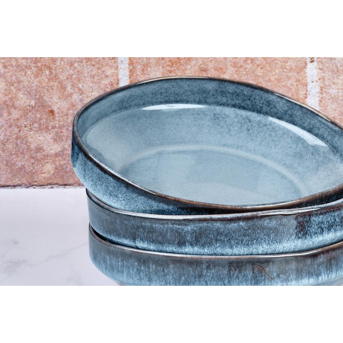 BJORN Assiette creuse GENESIS Ø21cm - 6 pièces - Mer