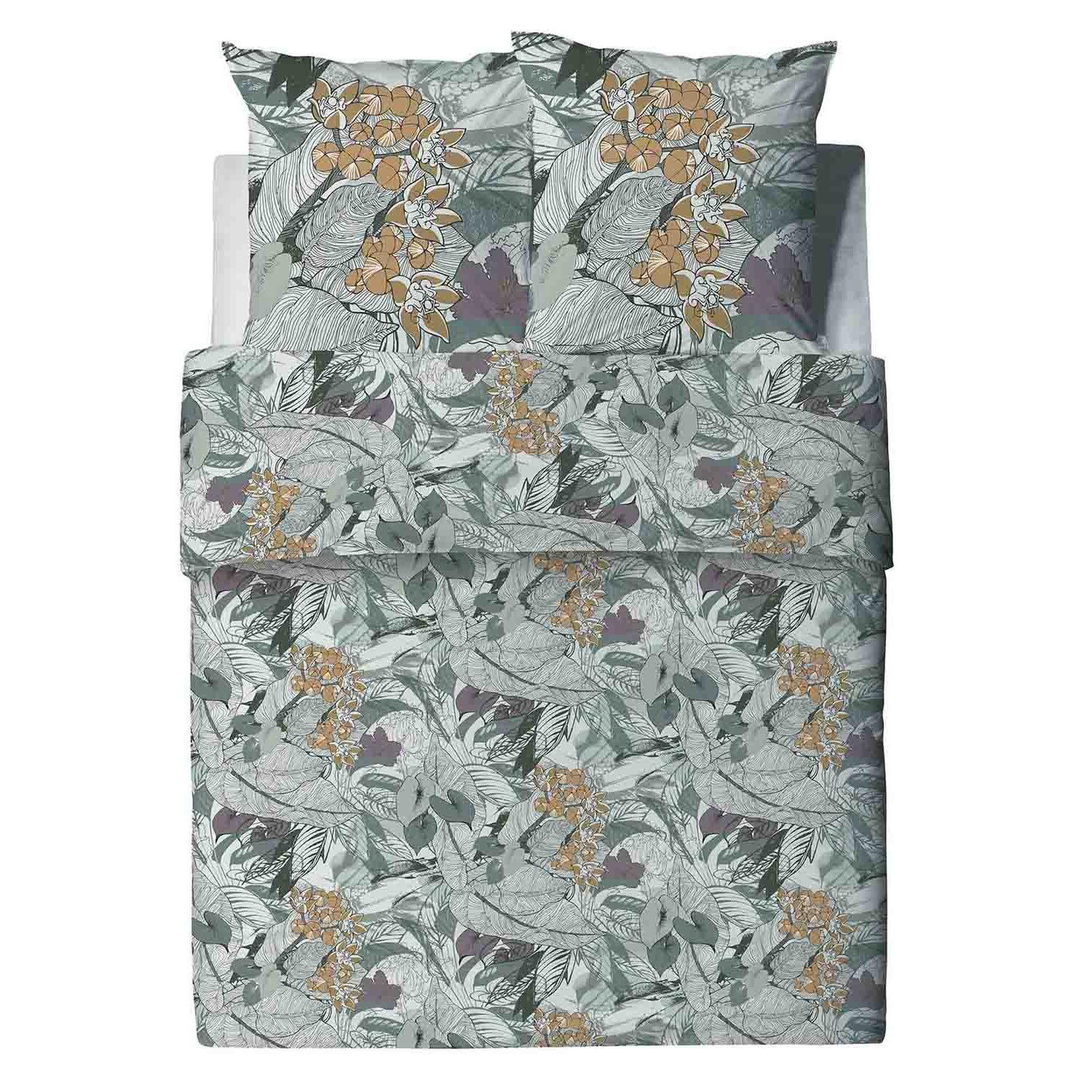Voir la diapositive 3 : Les Ateliers du Linge Parure de couette 100%coton bio 57fils/cm2-zelia