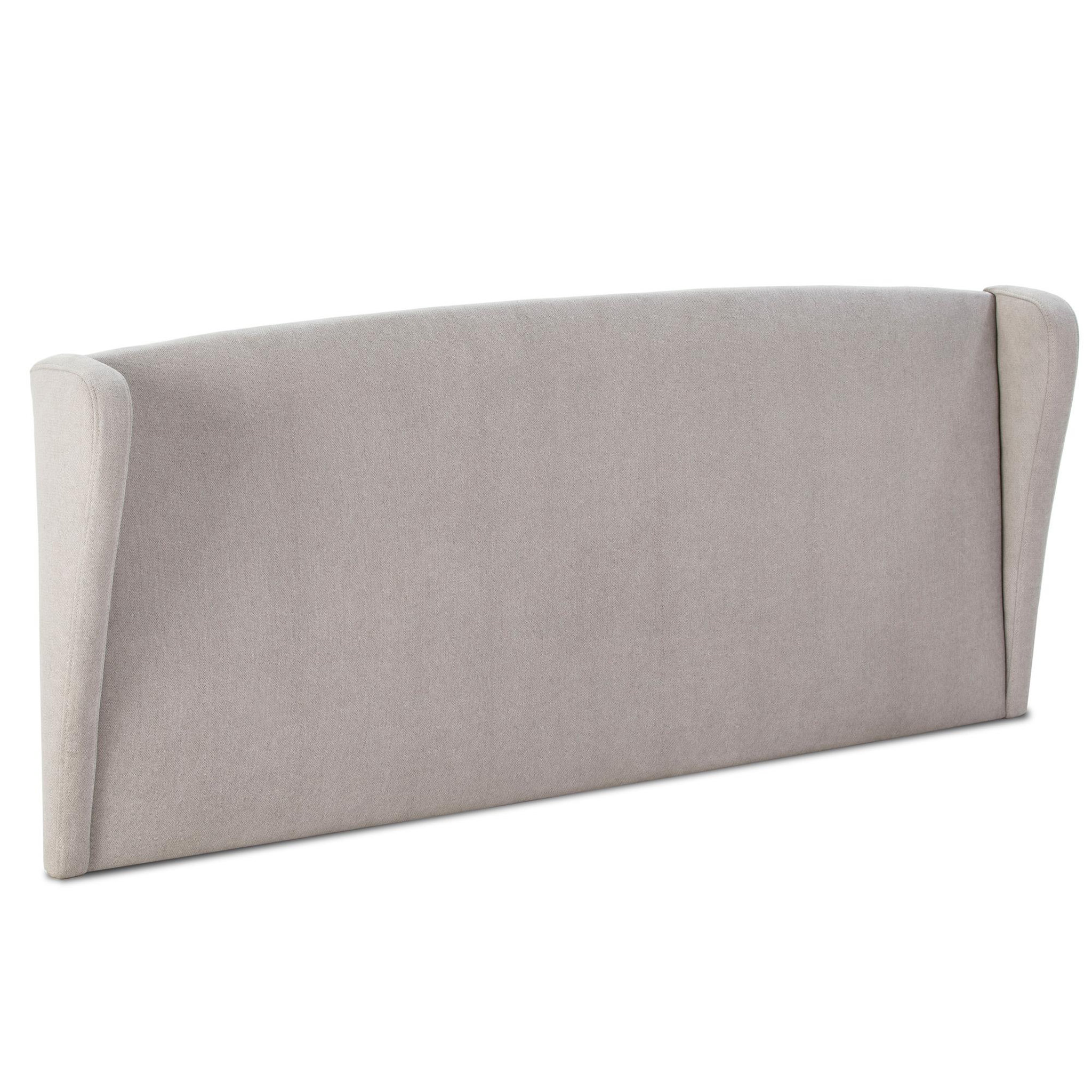 Voir la diapositive 1 : MARCKONFORT Tête de lit tapissée Munich Oreiller 140x60 cm Couleur Grise