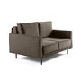 Voir la diapositive 4 : LISA DESIGN Charlie - canapé droit 2 places - en tissu velours relief