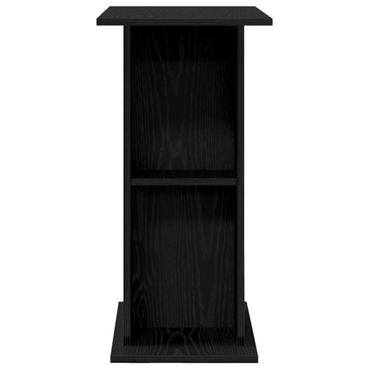 VIDAXL Support pour aquarium chêne noir 60,5x36x72,5 cm