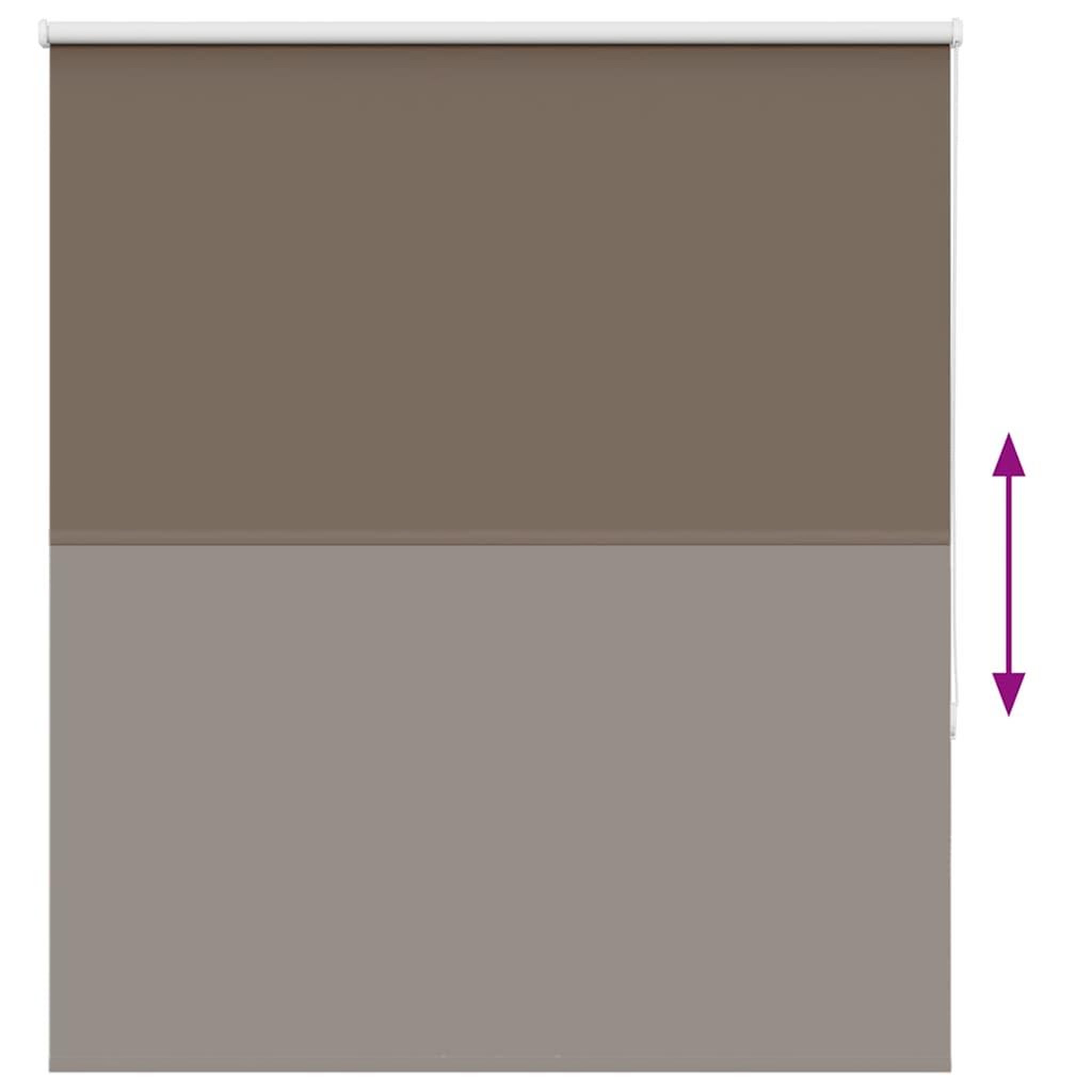 Voir la diapositive 5 : VIDAXL Store enrouleur occultant cafe 140x150cm largeur du tissu