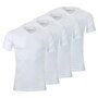 Athena Blanc 4/L Lot de 4 Tee-shirts homme col V Eco Pack