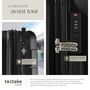 Voir la diapositive 5 : tectake Set de valises de voyage 3 pièces en plastique ABS robuste avec revêtement en polycarbonate noir