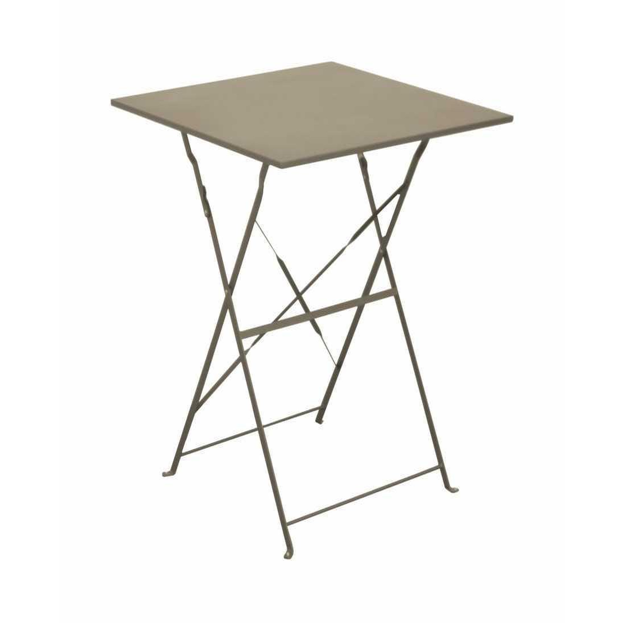 Proloisirs Guéridon Cuba carré - 70 x 70 cm - mastic