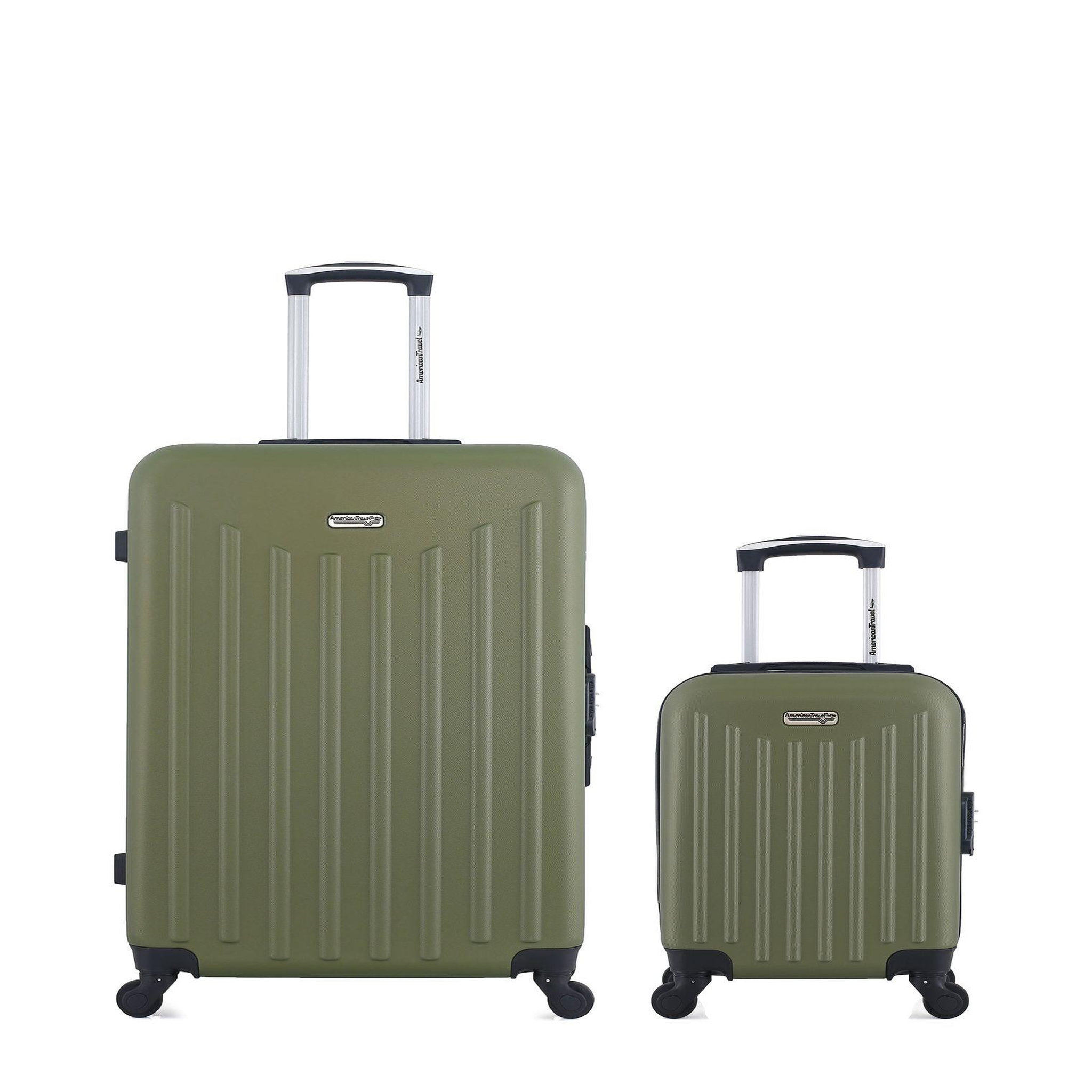 AMERICAN TRAVEL AMERICAN TRAVEL - LOT DE 2 - Valise Grand Format et Valise Cabine XXS BROOKLYN