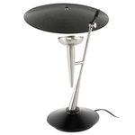 Paris Prix Lampe à Poser Design  Flyer  50cm Noir & Argent
