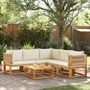Voir la diapositive 1 : VIDAXL Salon de jardin avec coussins 6 pcs bois d'acacia solide