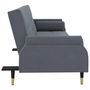 Voir la diapositive 5 : VIDAXL Canape-lit avec coussins gris fonce velours