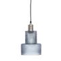 Voir la diapositive 1 : Paris Prix Lampe Suspension en Verre  Mona  27cm Bleu