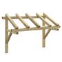 Voir la diapositive 2 : VIDAXL Auvent de porte 150x100x100 cm Bois de pin solide