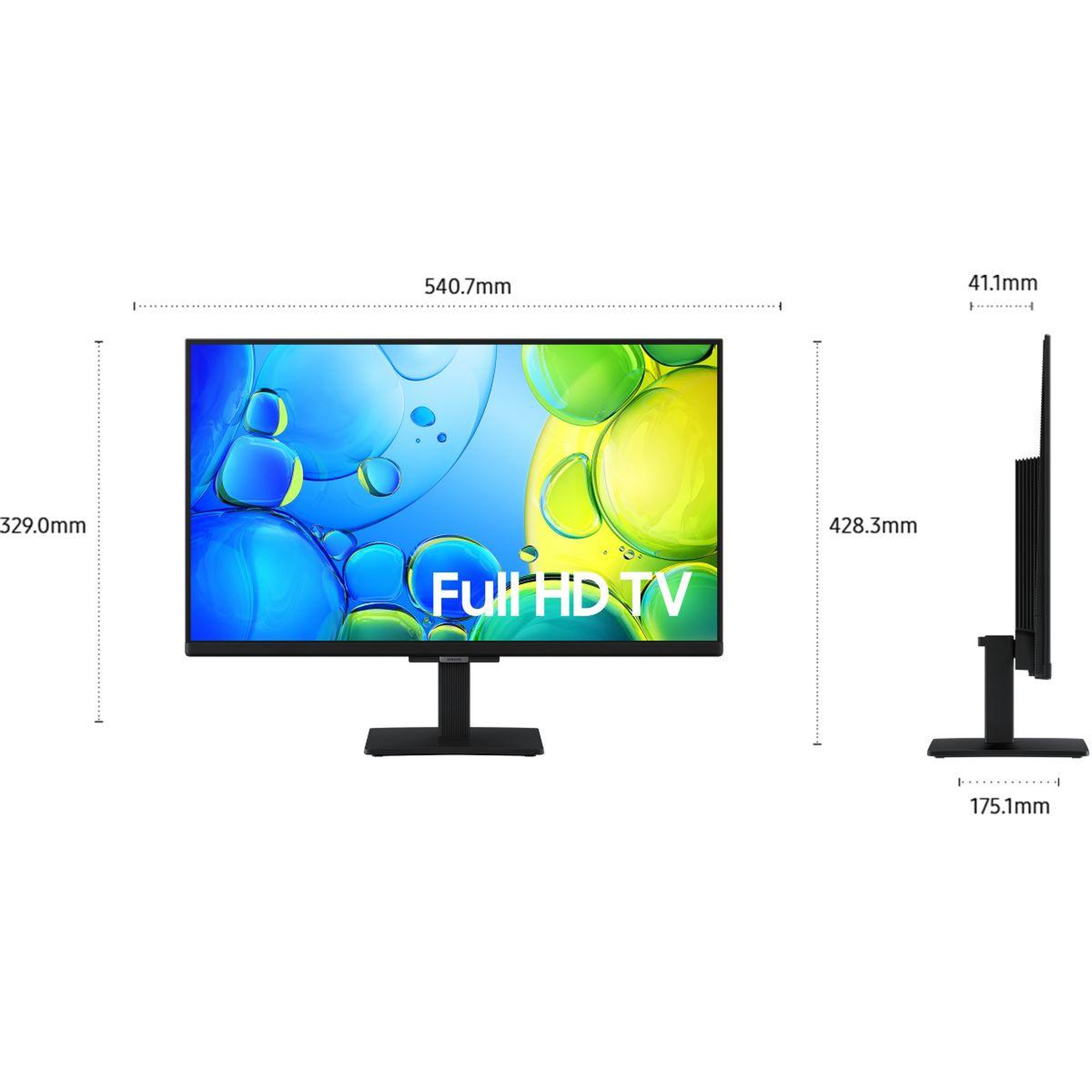 Voir la diapositive 2 : Samsung Tv led tu24f6005 (2025) 24  (60 cm)
