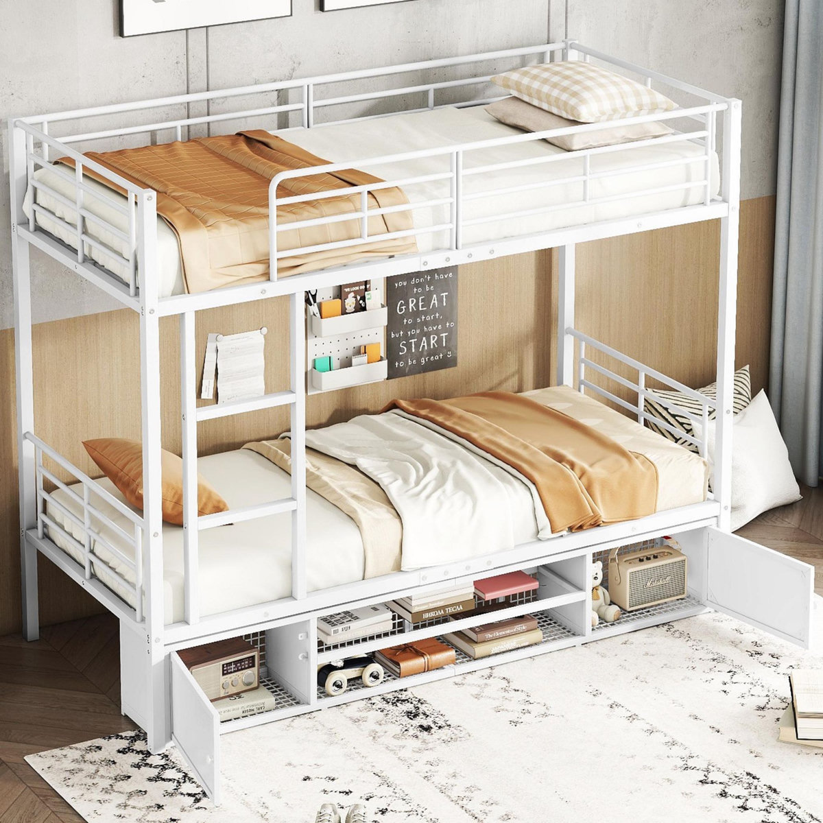 MERAX Lit superposé 90x200cm