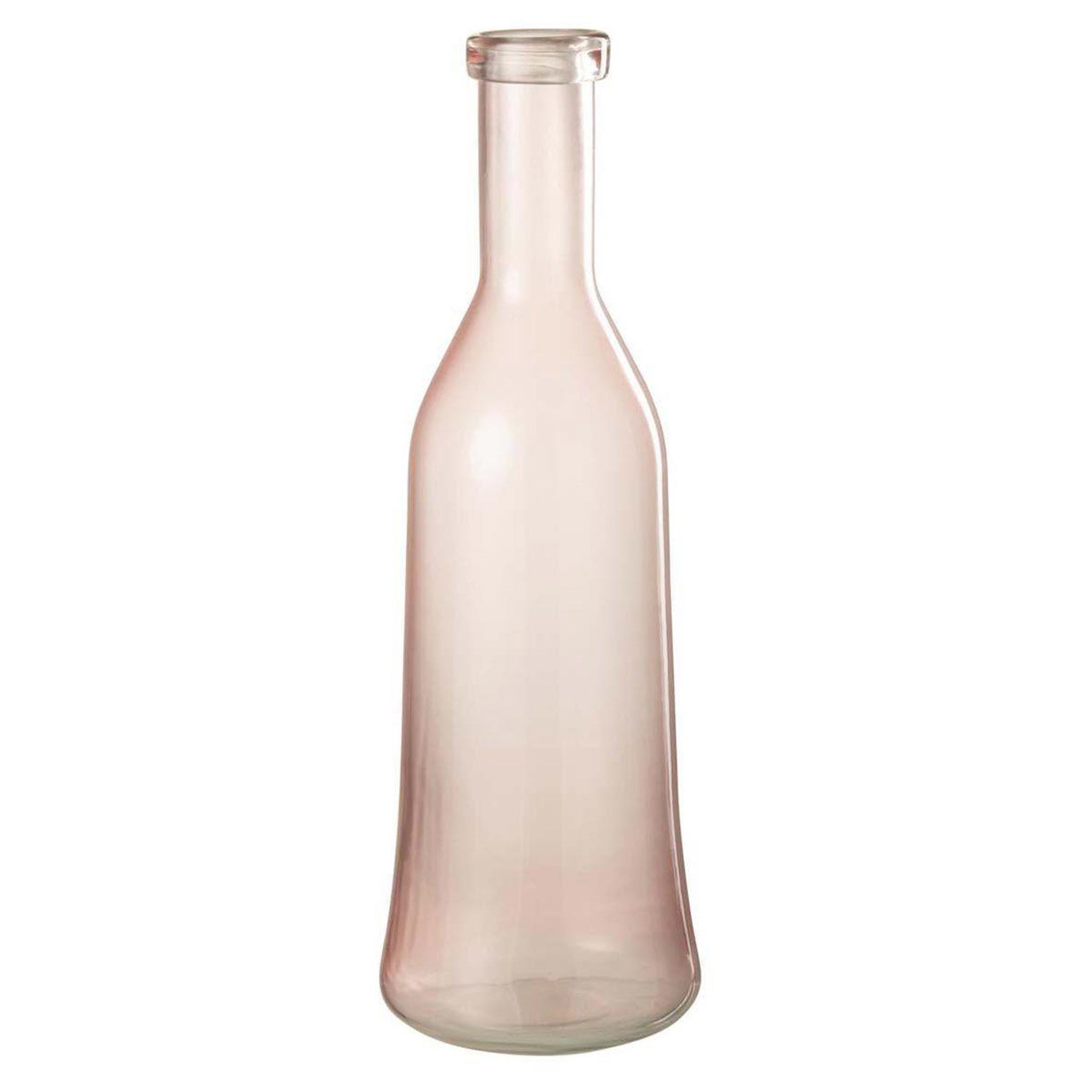 J-LINE Vase design en verre  bruni  45cm rose clair