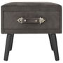 Voir la diapositive 4 : VIDAXL Table de chevet Gris 40x35x40 cm Velours
