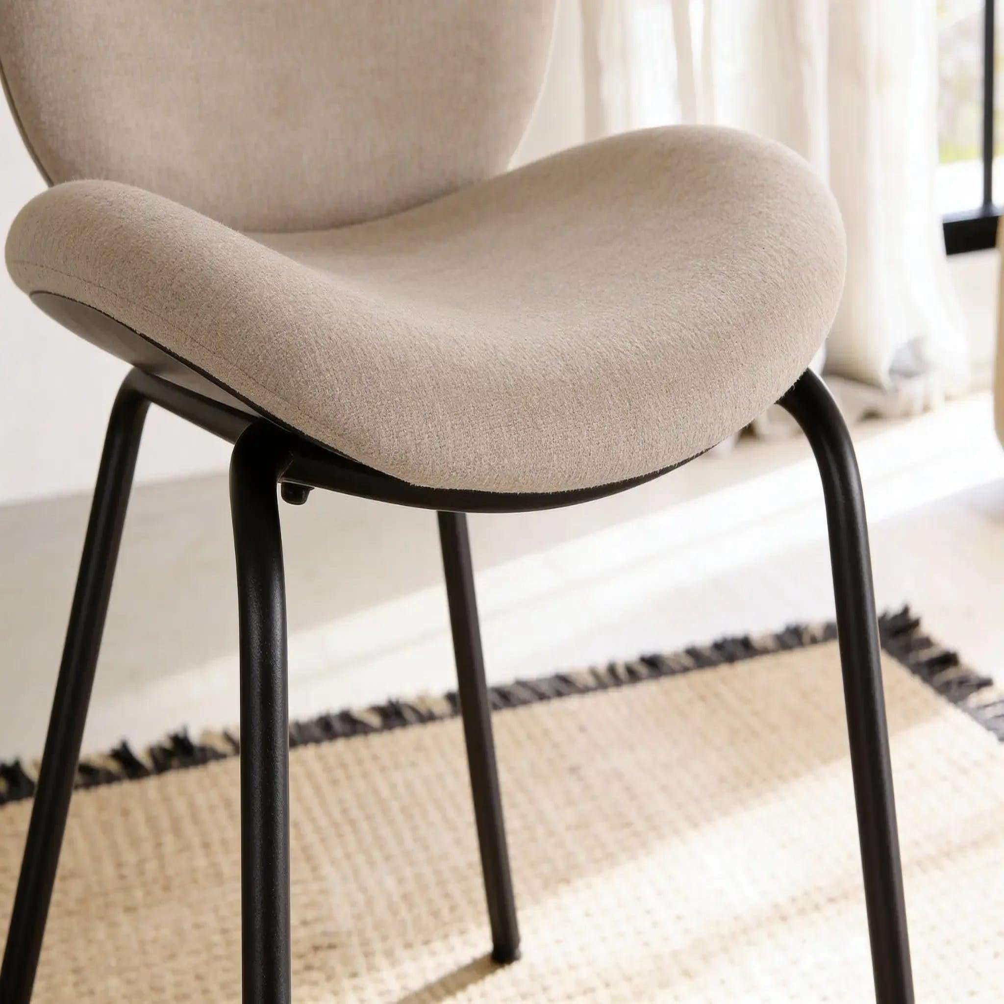 Voir la diapositive 4 : CASANOVA PARIS Line - lot de 2 chaises pieds en métal noir