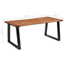Voir la diapositive 6 : VIDAXL Table a manger Bois d'acacia massif 180x90 cm
