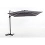 Voir la diapositive 1 : CREADOR Parasol déporté aluminium 3x3m gris anthracite VARIO