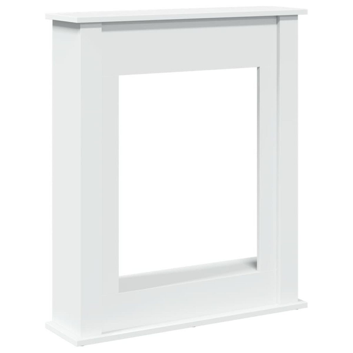 VIDAXL Cadre de cheminee blanc 75x20x87,5 cm bois d'ingenierie