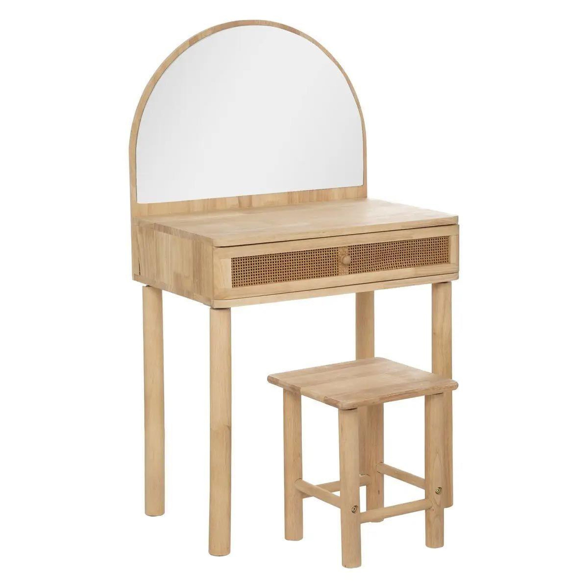 Voir la diapositive 1 : Atmosphera Kids Coiffeuse & tabouret enfant  campagne  100cm beige