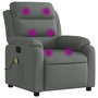 Voir la diapositive 2 : VIDAXL Fauteuil de massage inclinable Gris fonce Tissu