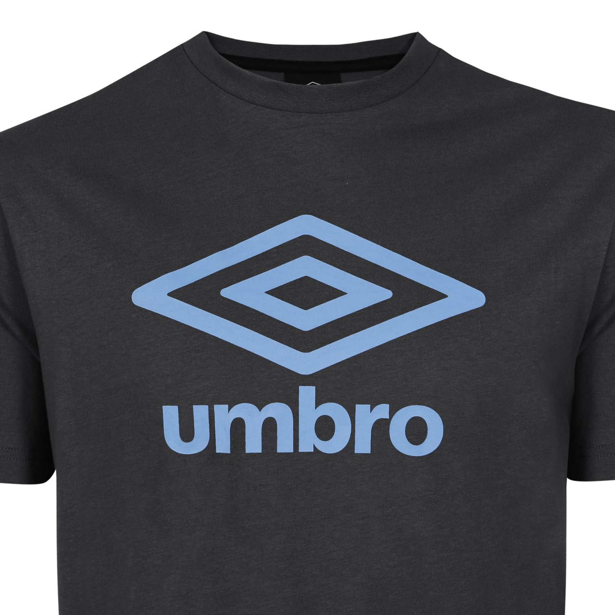 Voir la diapositive 2 : UMBRO Tee shirt homme col rond en coton 160GSM et logo imprimé 729280