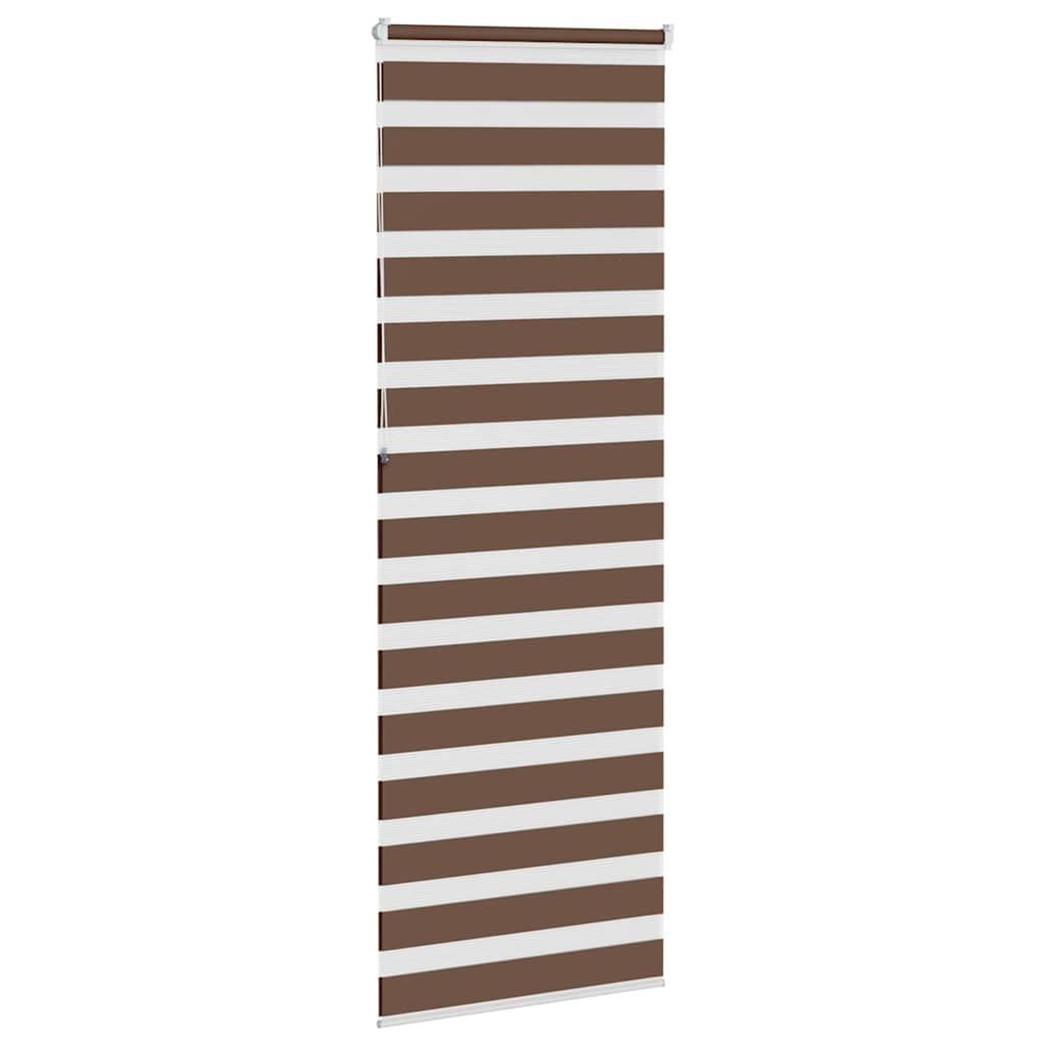 Voir la diapositive 4 : VIDAXL Store zebre marron 80x230 cm largeur du tissu 75,9 cm polyester