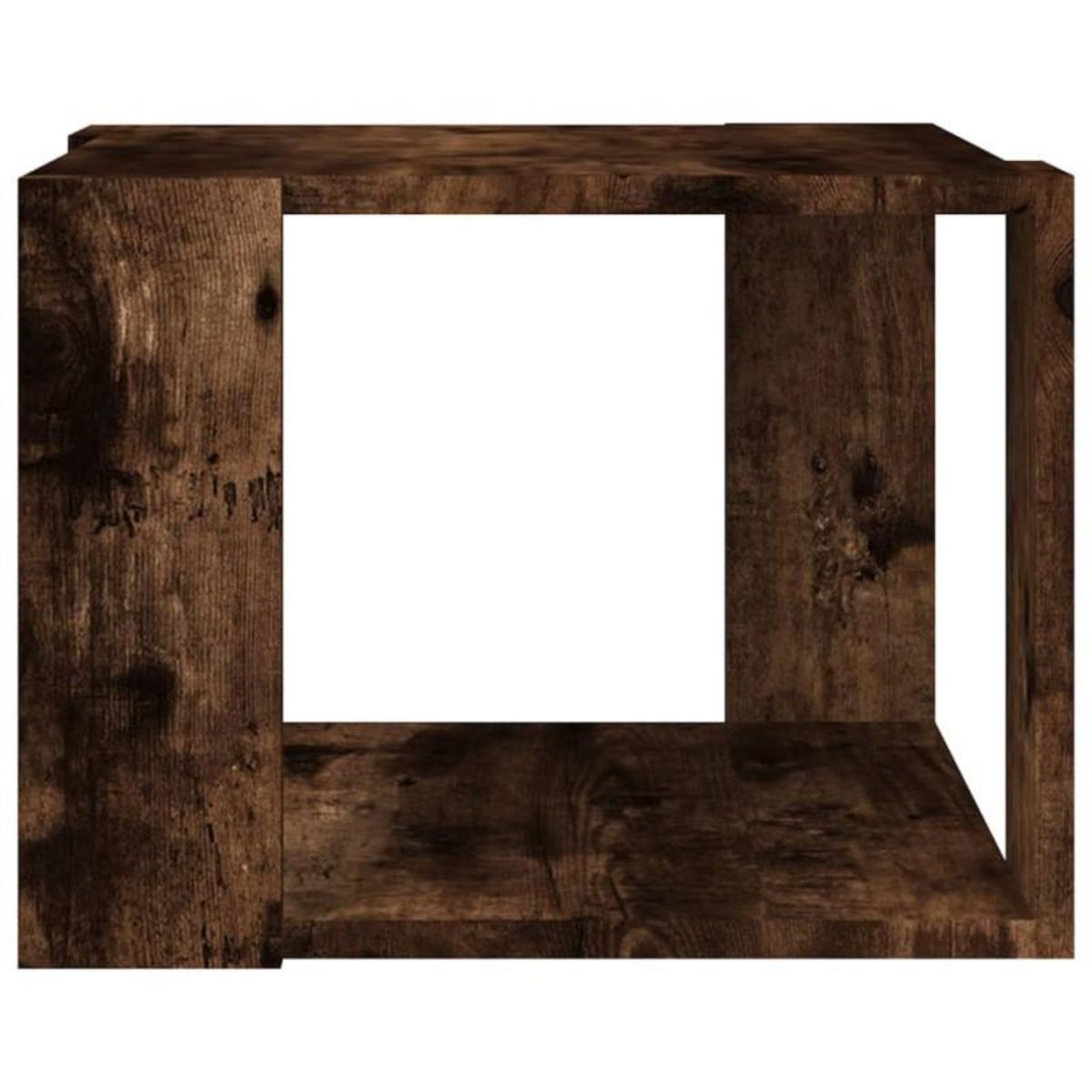 VIDAXL Table basse Chêne fumé 40x40x30 cm Bois d ingénierie