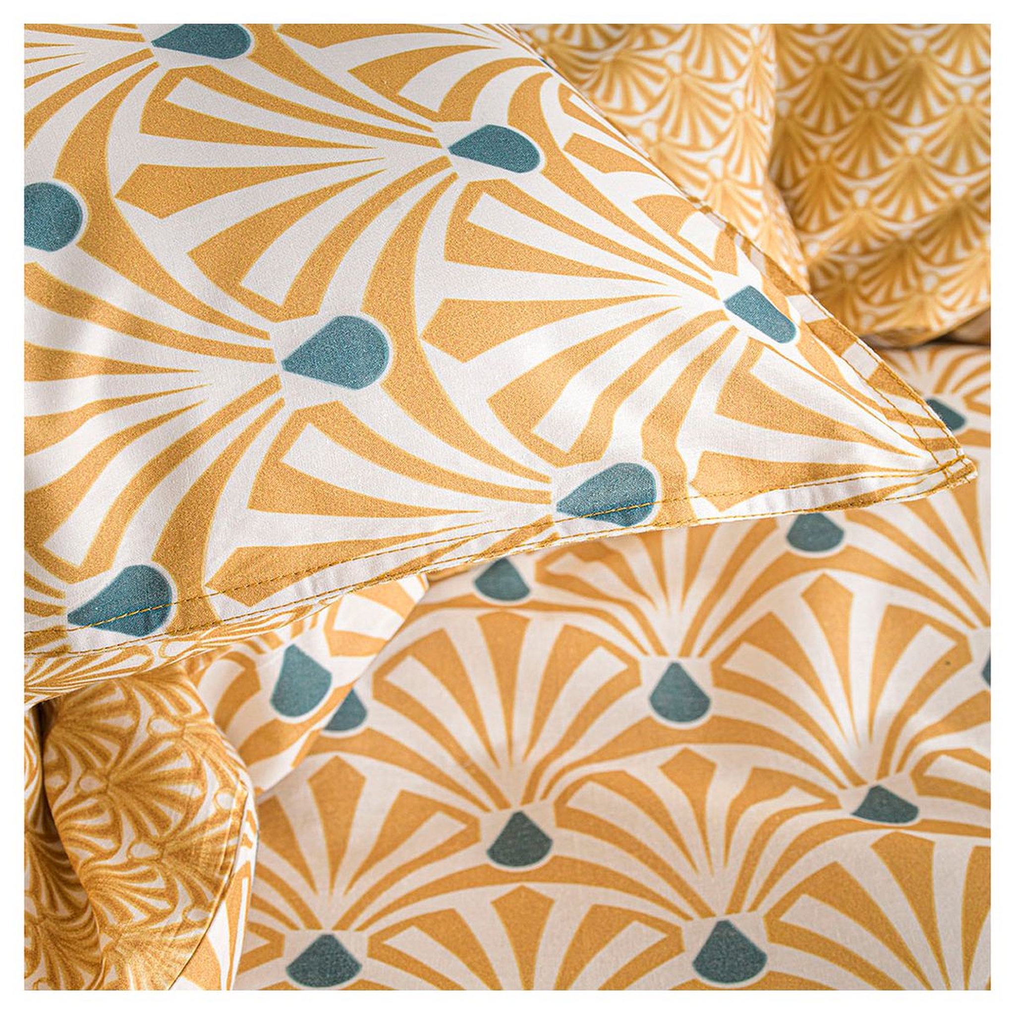 Voir la diapositive 2 : TODAY Parure housse de couette en coton 57 fils LOLA