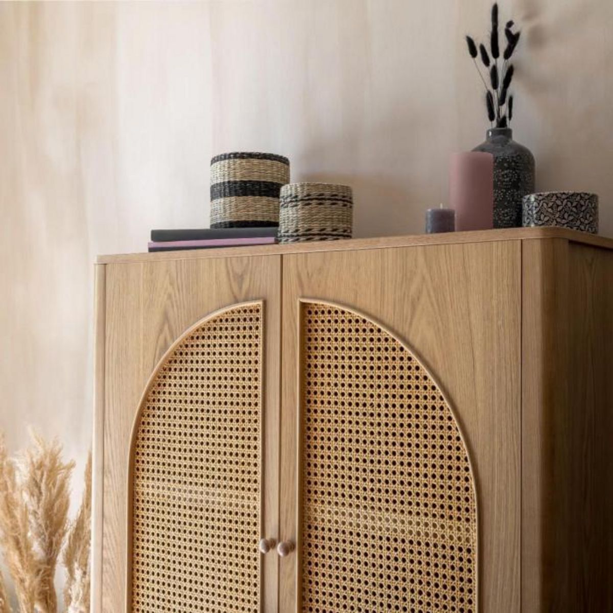 ATMOSPHERA Armoire 2 Portes  Tiria  92cm Marron