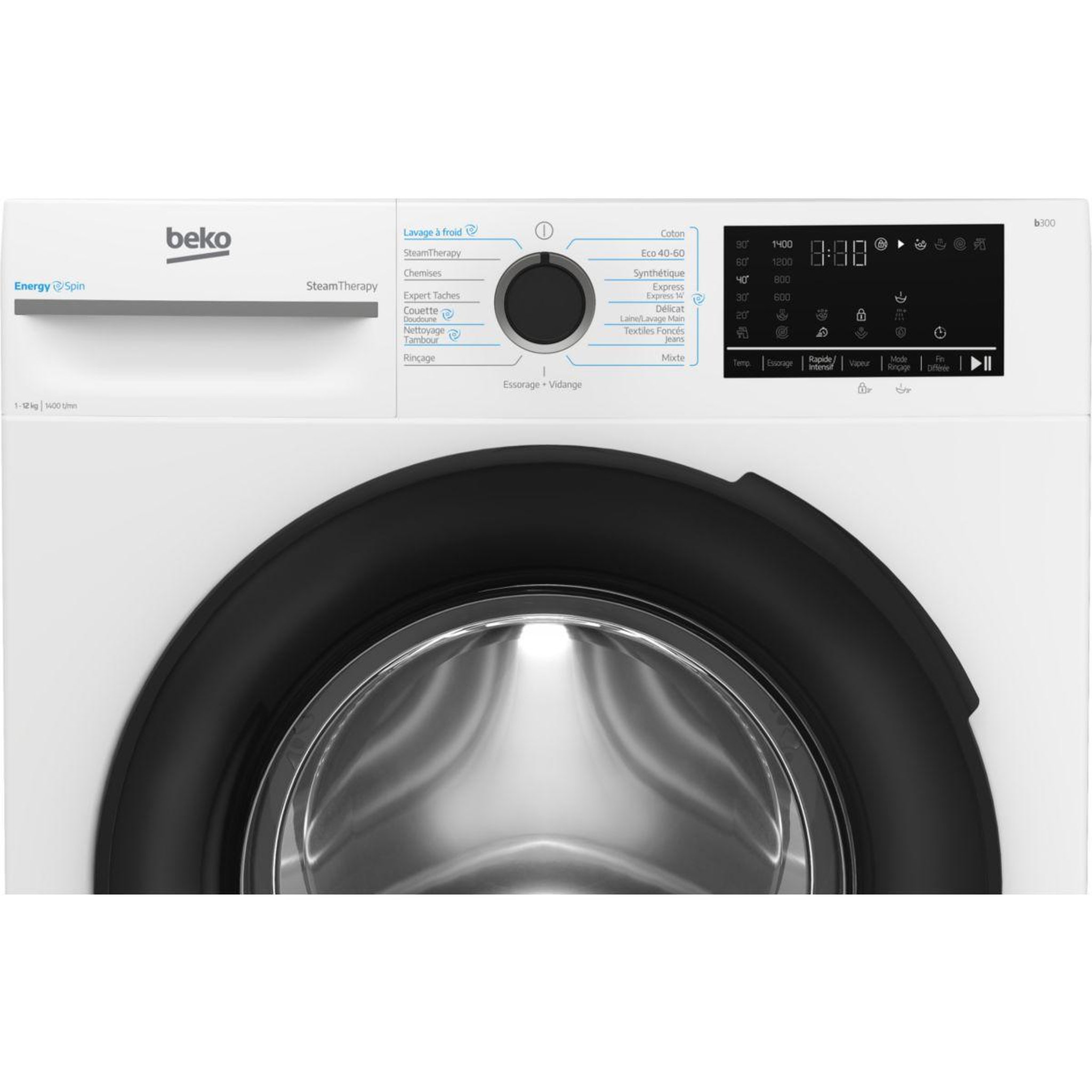 Voir la diapositive 4 : Beko Lave linge hublot bm3wft412411b