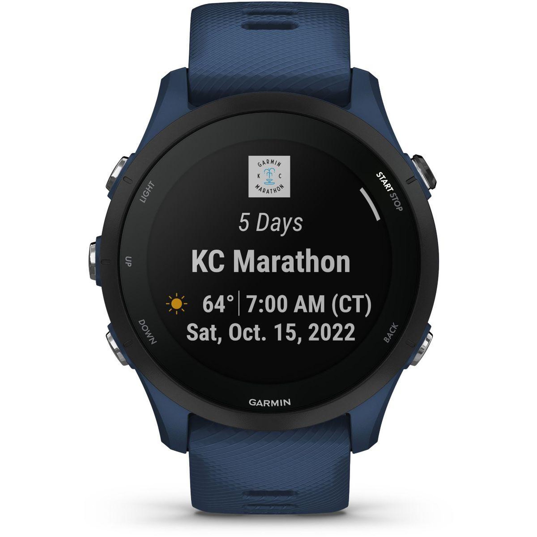 Voir la diapositive 5 : GARMIN Montre sport Forerunner 255 Bleue