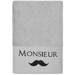 Sensei Maison Drap de bain MONSIEUR. Coloris disponibles : Gris