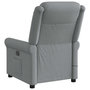 Voir la diapositive 5 : VIDAXL Fauteuil de massage inclinable Gris clair Tissu