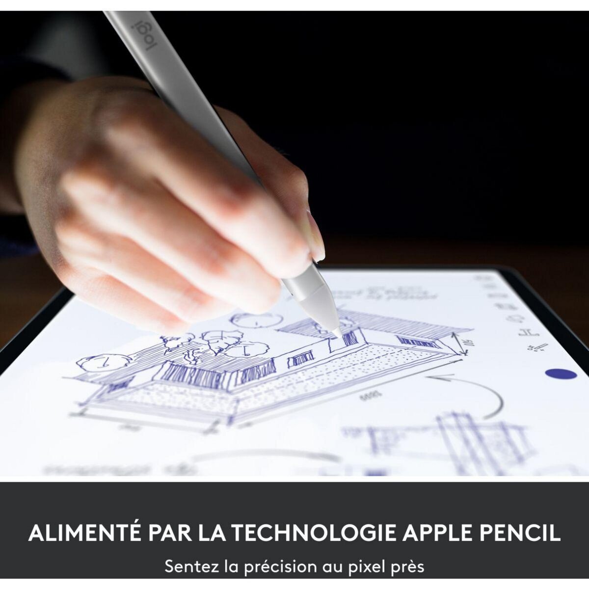 Logitech Stylet crayon numérique pour Ipad USB-C