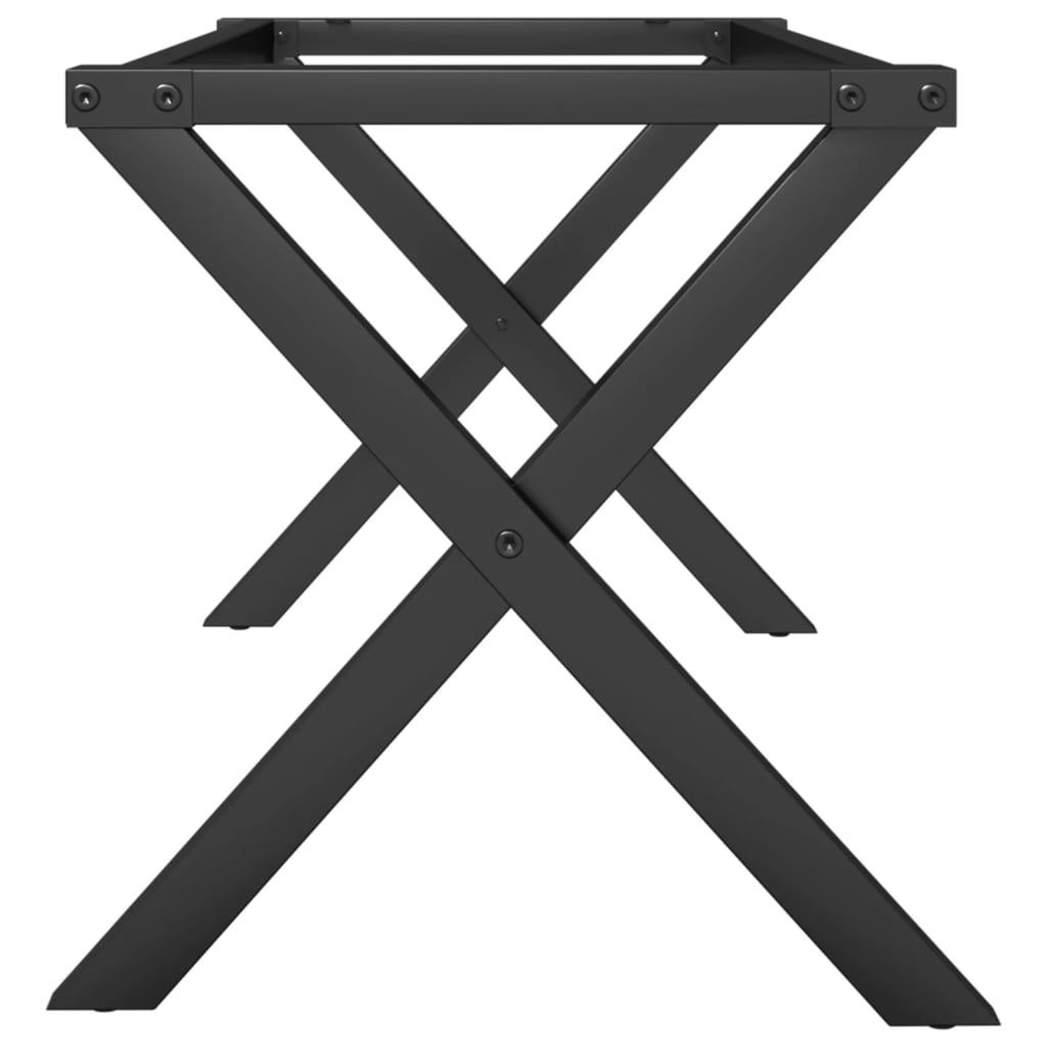 Voir la diapositive 5 : VIDAXL Pieds de table basse cadre en X 90x30x43 cm acier