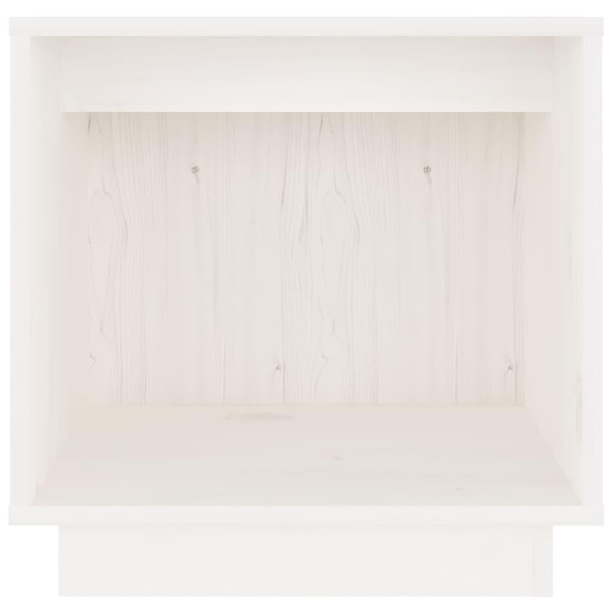 Voir la diapositive 4 : VIDAXL Table de chevet Blanc 40x30x40 cm Bois de pin solide