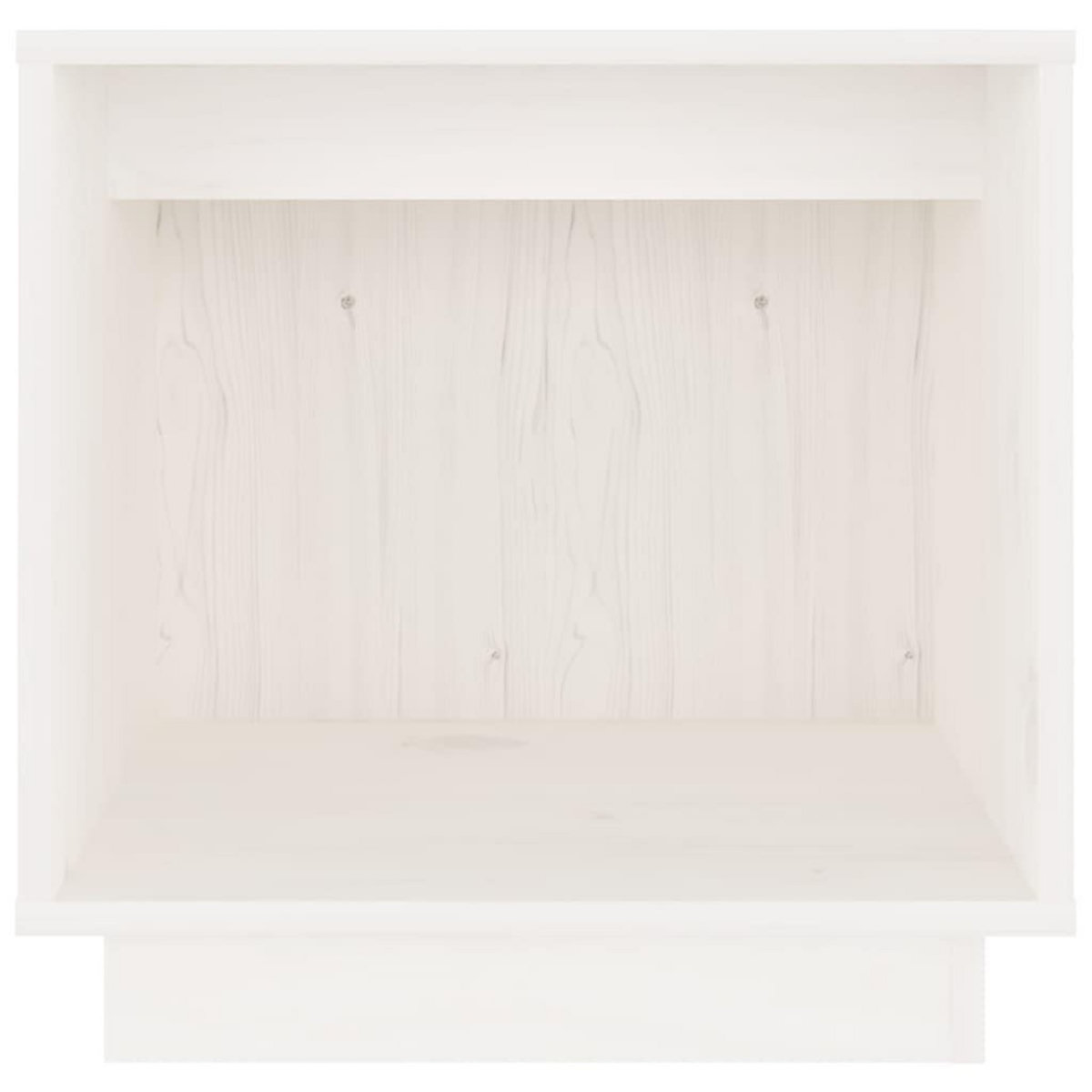 VIDAXL Table de chevet Blanc 40x30x40 cm Bois de pin solide