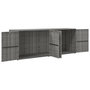 Voir la diapositive 3 : VIDAXL Armoire de rangement jardin Gris 198x55,5x80 cm Resine tressee