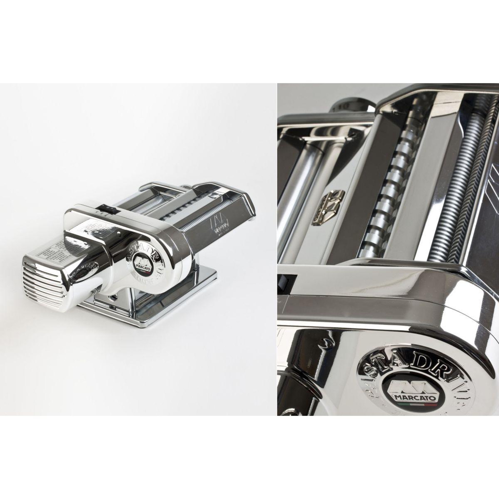 Voir la diapositive 3 : Marcato Machine à pâtes Atlas Motor 220V