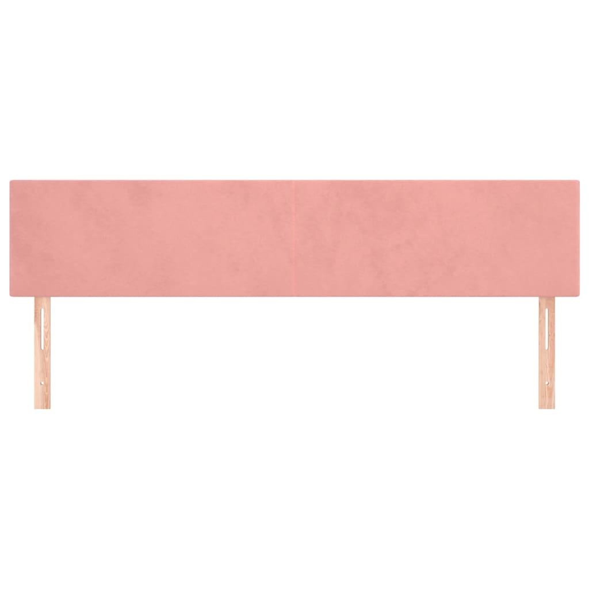 Voir la diapositive 3 : VIDAXL Tetes de lit 2 pcs Rose 100x5x78/88 cm Velours