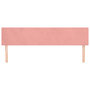 Voir la diapositive 3 : VIDAXL Tetes de lit 2 pcs Rose 100x5x78/88 cm Velours