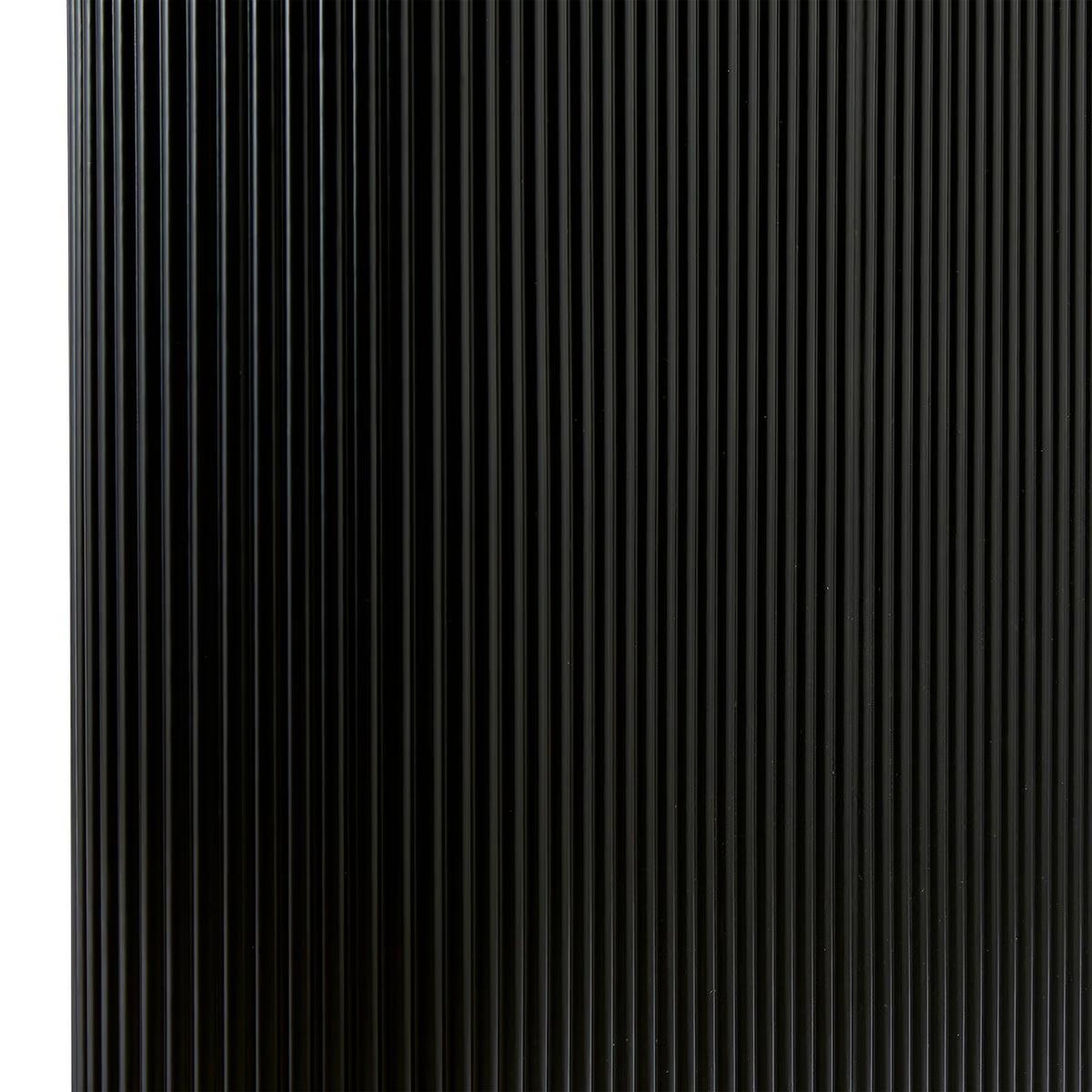 Voir la diapositive 2 : ATMOSPHERA Table à Manger Effet Cannelé  Olova  180cm Noir