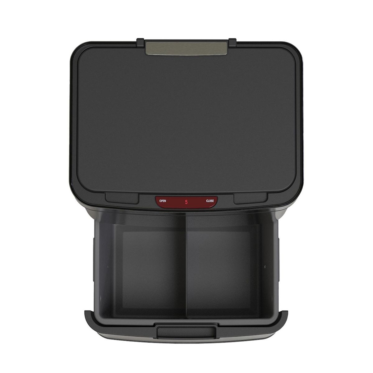 Kitchen move Poubelle automatique tri sélectif noir 75l - bat-sd802 black