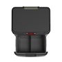Voir la diapositive 4 : Kitchen move Poubelle automatique tri sélectif noir 75l - bat-sd802 black