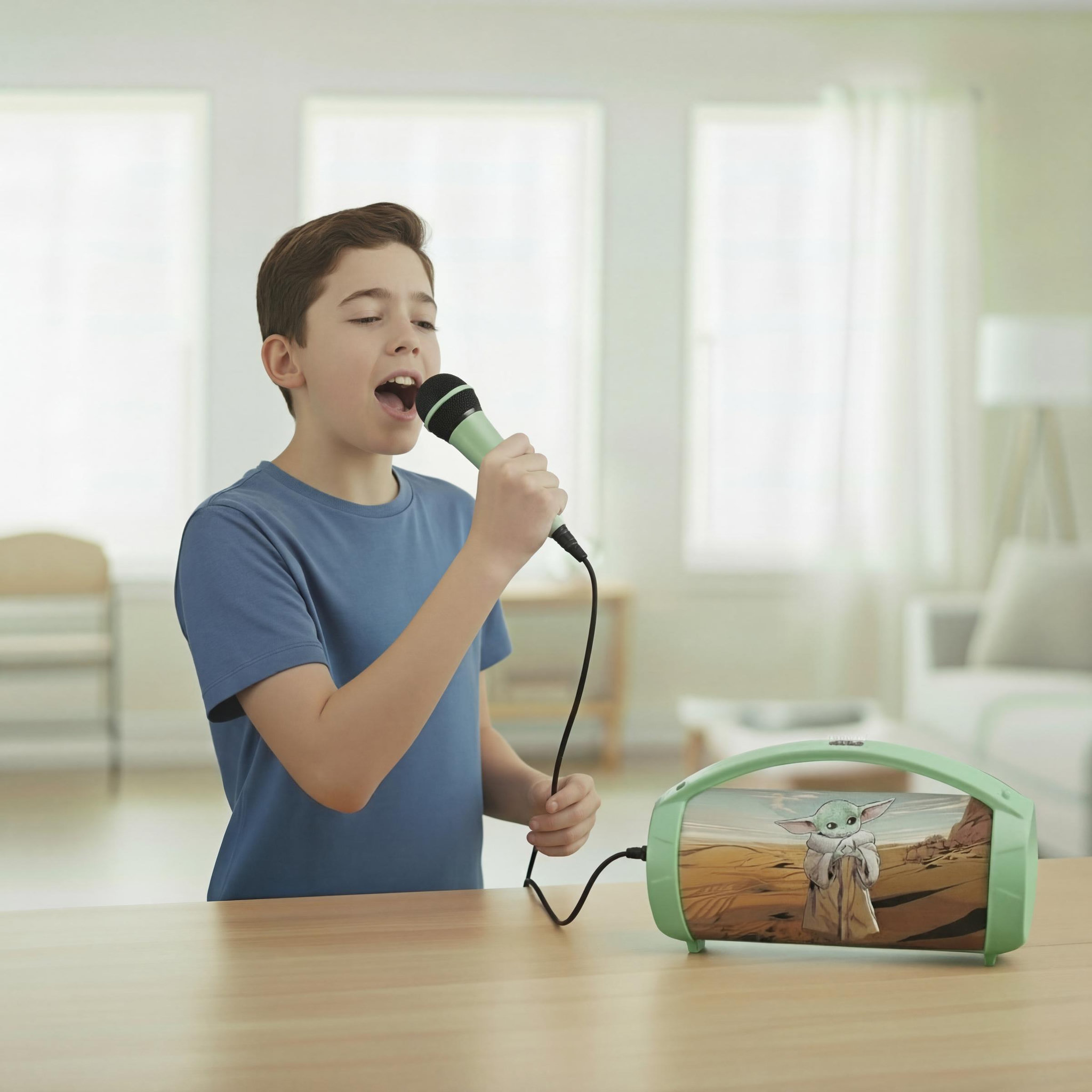 Voir la diapositive 3 : Lexibook Enceinte Bluetooth® Sans-Fil Lumineuse avec Micro Star Wars