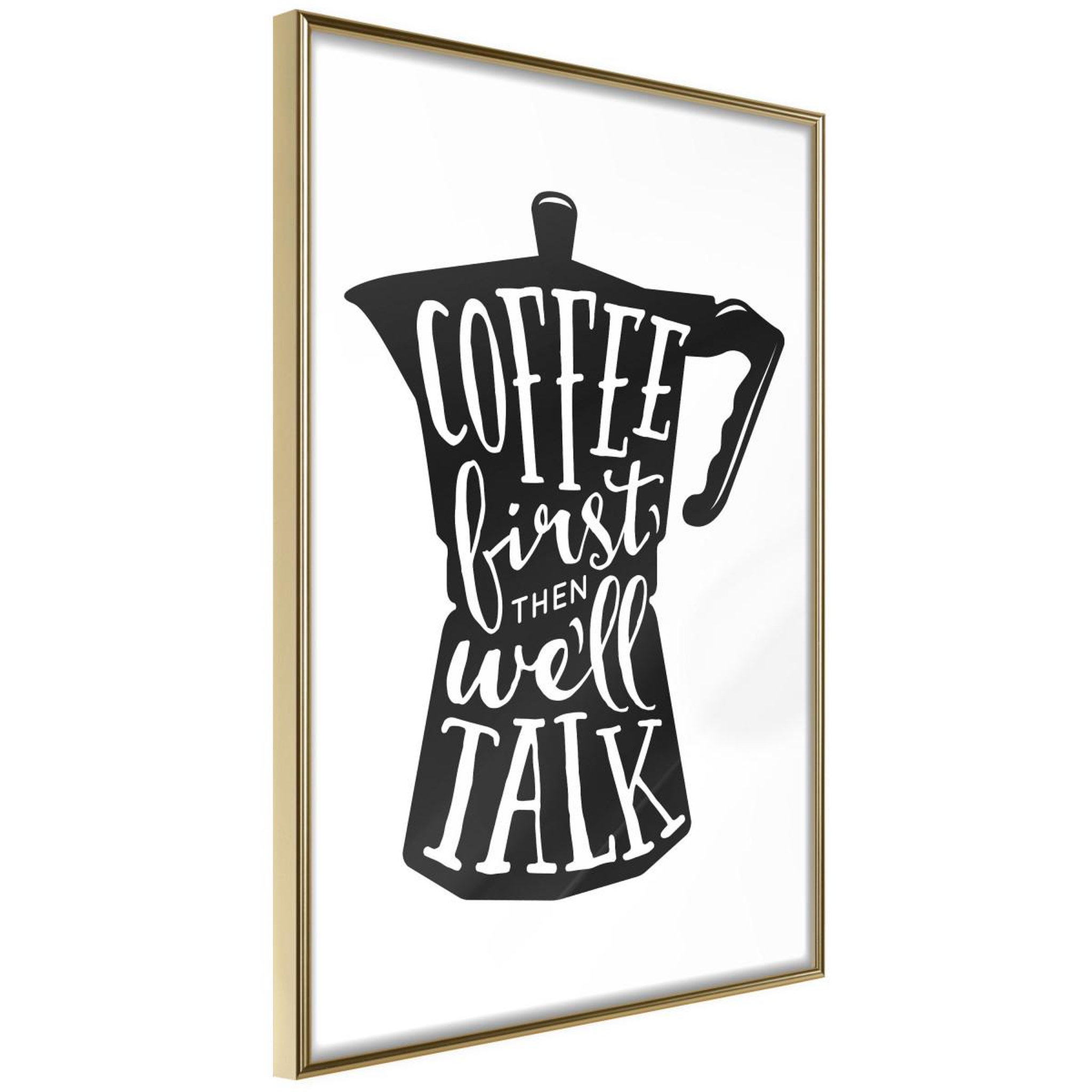 Paris Prix Affiche Murale Encadrée  Coffee First